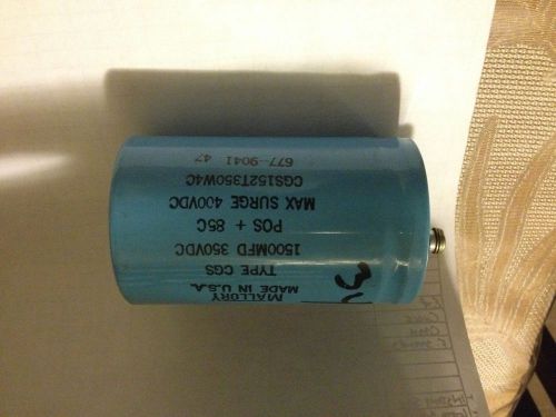 MALLORY TYPE CGS CAPACITOR CGS152T350WC 677-9041 47 Max surge 400VDC