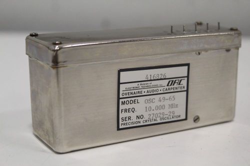 OAC Ovenaire Audio Carpenter 49-65 10.000 MHz Precision Crystal Oscillator