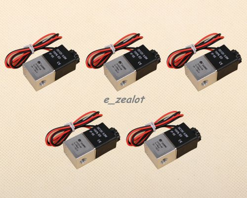 5pcs 1/8&#034;plastic electric air gas water solenoid valve normally closed 12v dc for sale