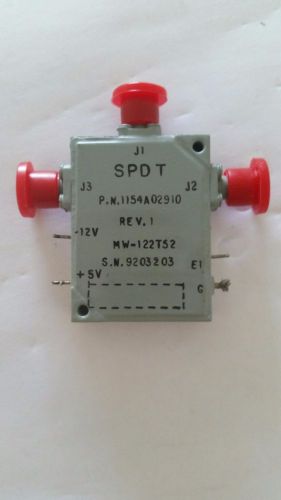 SP2T PIN Diode Switches MW 122T52 500 to 2000MHz Elisra