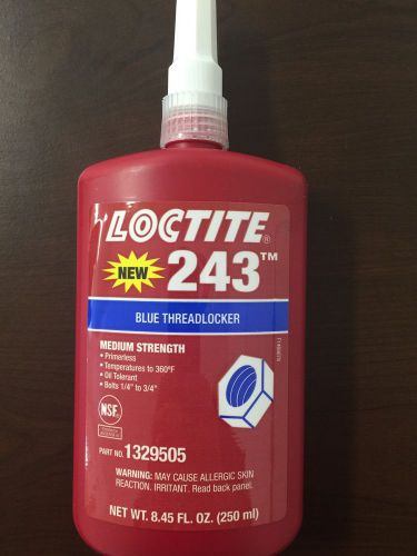 Loctite 243 250ml  medium strength thread locker  expires 06/16 for sale