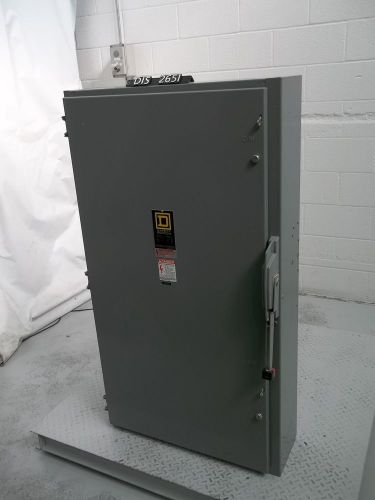 Square d 600 volt 400 amp fused disconnect (dis2651) for sale