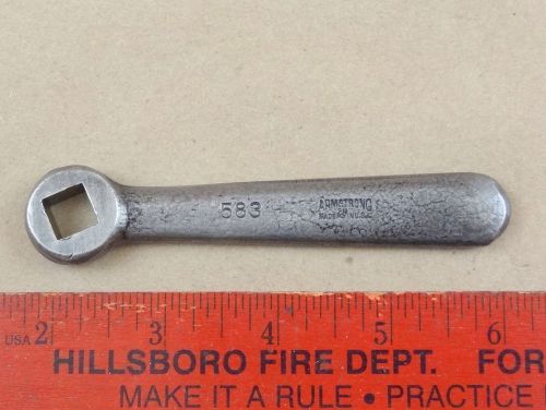 NICE 3/8&#034; ARMSTRONG NO. 583 WRENCH FOR LATHE TOOL POST HOLDER MACHINIST