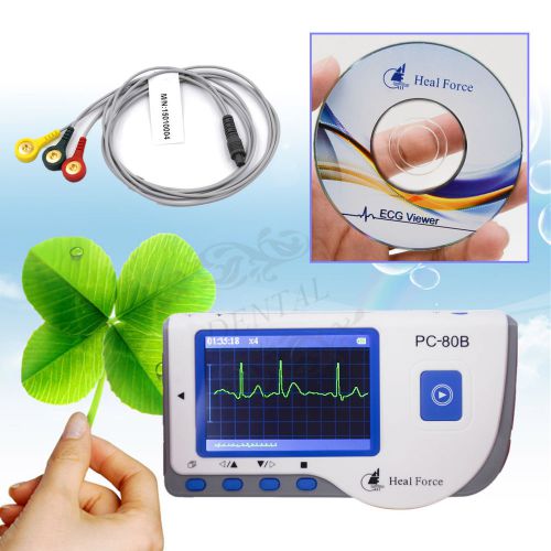 High Quality US FDA Handheld ECG EKG Portable Heart Monitor 80B Free Shipping
