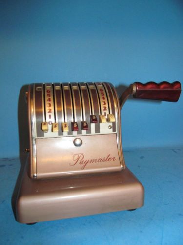 Vintage Paymaster Check Writer Printer Embosser Series S-600 No Key Works