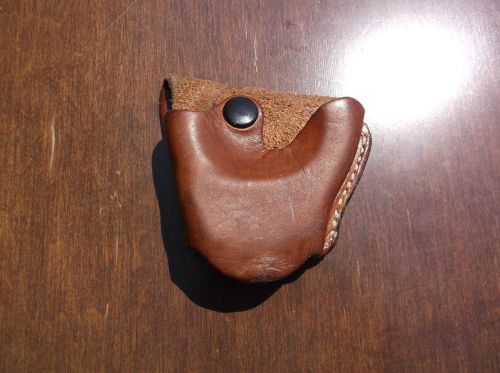 Vintage Desantis A04 G1 Brown Leather Handcuff Case Cuff Holder