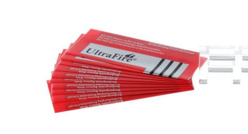 18650 Battery Sleeve PVC Heat Shrinkable Tubing  &#034;4800mAh&#034; Red 72*30mm - 20 Pcs