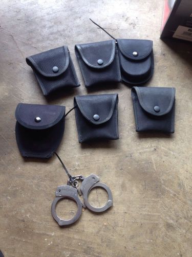 Law Pro Law Enforcement Steel Chain Handcuffs Restraints Used Cop Police