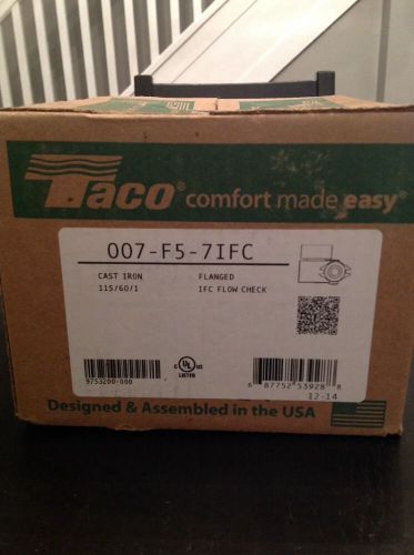 Brand New Taco 007-F5-7IFC Circulator!! Check It Out!!!!Great Circulators!!!