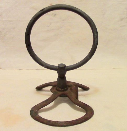 Antique Vtg Cast Iron Brass Lawn Water Sprinkler Signed &#034;GLOBE&#034; ~ As-Is! ~