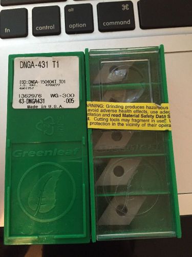 Greenleaf DNGA431 T1 Ceramic Insert. 5 Pcs.