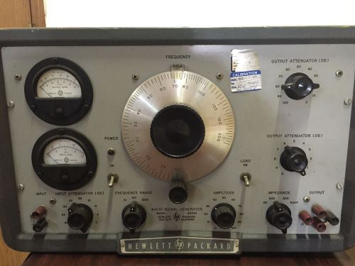 Hewlett-Packard 205AG Audio Signal Generator, select frequency