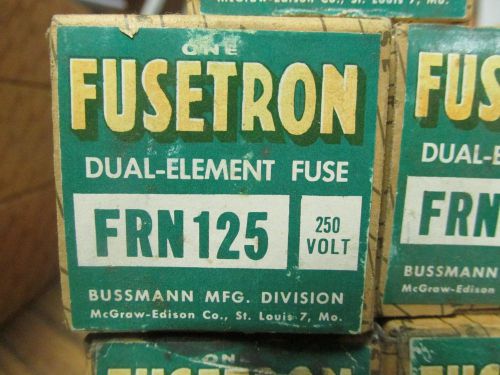 NEW BUSSMANN FUSETRON DUAL-ELEMENT FUSE FRN 125  ........ YF-327A