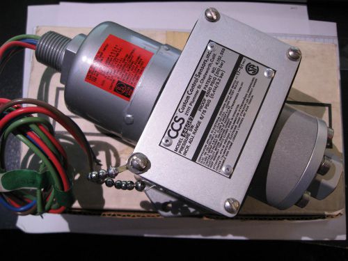 Adjustable range pressure switch ccs 646ge2 custom control sensors inc - nos for sale