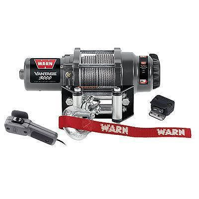 Warn v3000 vantage winch with wire rope 3000 lb. for sale