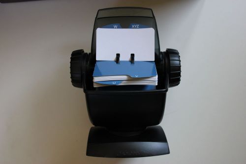 Rolodex Swivel Card File Holder with  500 - 2 1/4&#034; x 4&#034; Cards Included