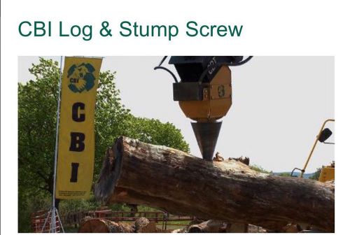 CBI Splitter log splitter, wood / cone splitter, stump screw, log
