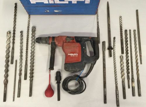 HILTI TE 76P-ATC Rotary Hammer Drill KIT, w/ 16 Bits, Reducer, and Case