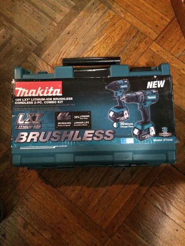 Makita XT248 18V Brushless Combo Kit, 2-Piece