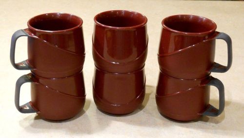 Vintage aladdin temp rite maroon 8 oz mug cup thermal allure set 6 camping rv for sale