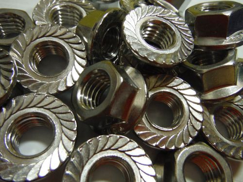 M10 Serrated flage nut (20pcs) Stainless