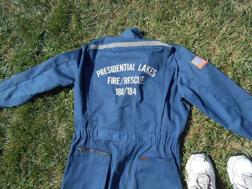 Fire / rescue  coverall  / size chest 40  length  medium  -  sta 188  / 184 for sale
