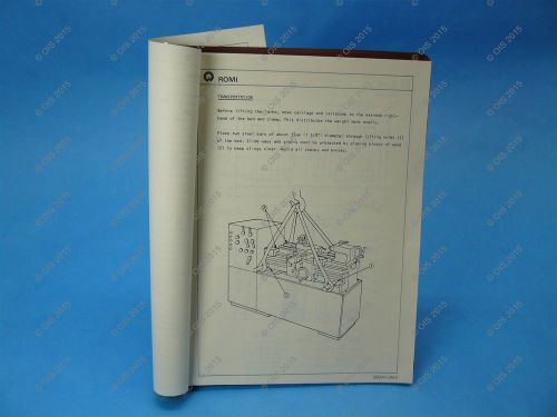 Romi 11040145 13-3 Engine Lathe Machine Manual NNB