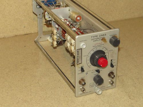 TEKTRONIX TYPE 2A63 DIFFERENTIAL AMPLIFIER PLUG IN