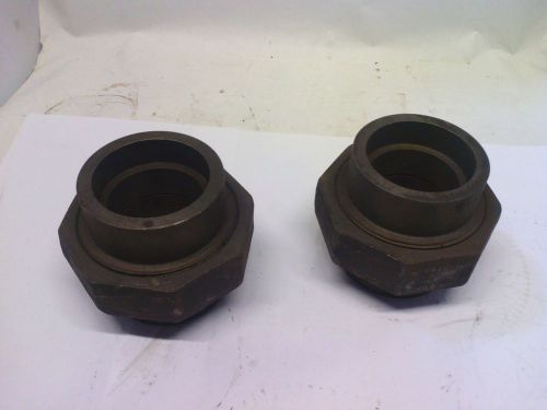 R142s pipe unions machined od 3.645/id 2.930 lot of 2 for sale