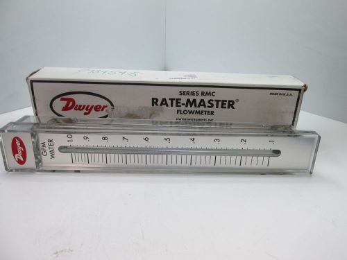 *New In Box* Dwyer RMC-141 Rate-Master Flowmeter, 0.1 to 1.0 GPM, 100psi Max