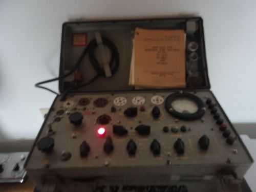VINTAGE 1962 US Army Military Test Set Electron Tube Tester TV-7a/U by Hickok