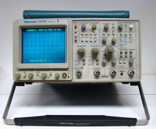 Tektronix 2465B Oscilloscope 400MHz Analog  w/ pouch