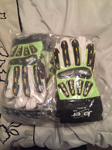 Joker xos mx 2515-l oil &amp; rig/mechanic glove 9 pairs new in bags size large!!! for sale