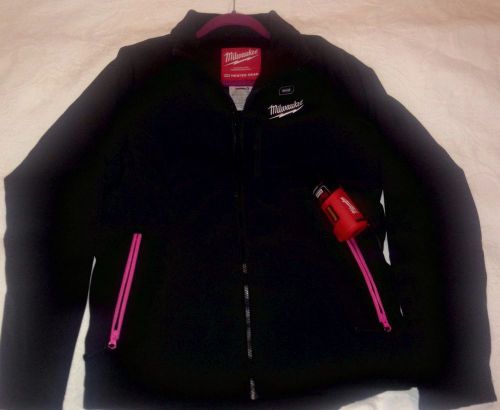 Women&#039;s Medium Black Milwaukee Heated Jacket Susan G Komen edition