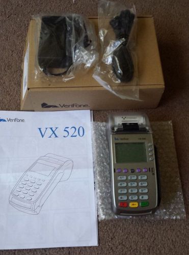 NEW: VeriFone Vx520 DualCom (IP/ Dial) w/EMV Smart Card Reader! !