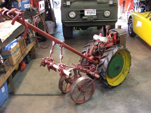 Antique vintage hit and miss engine utilitor walk behind tractor - runs great for sale