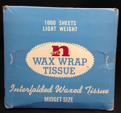1000 Sheets Light Weight Wax Wrap Tissue - Midget Size (6&#034; x 10 3/4&#034;)