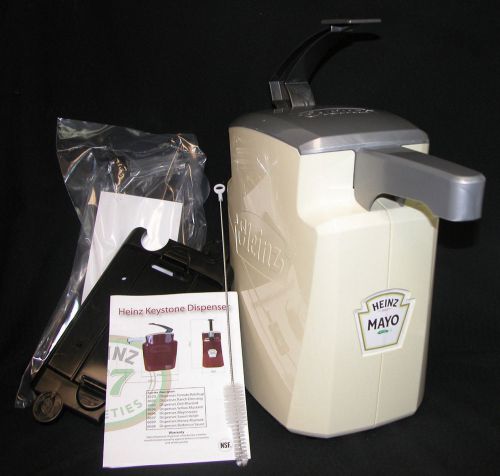 Heinz keystone dispenser mayo, 1.5 gal, table top condiment pump item no. 8696 for sale
