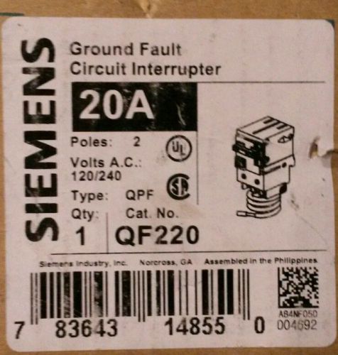 siemens qf220 20 circuit gfci