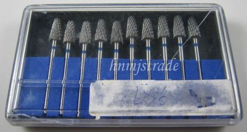 1 Box 10 Pcs Dentistry Steel Tungsten carbide burs Dental Equipment L6