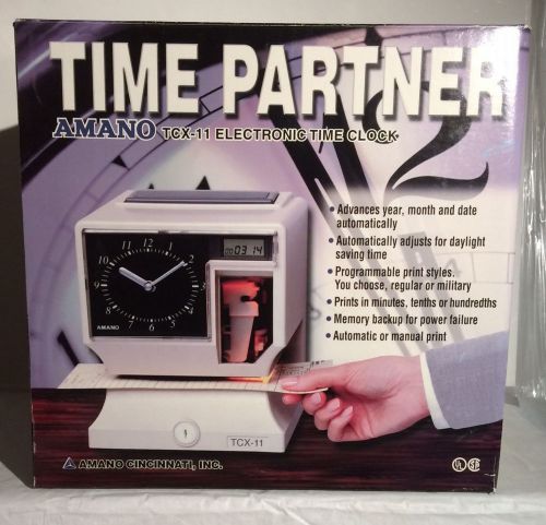 AMANO TCX-11 Electronic Time Clock!!