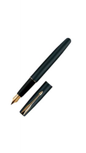 Parker Frontier Matte Black (Gold Nib) GT Fountain Pen free Shipping