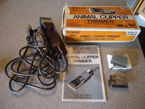 Stewart Oster Animal Clippers 2 extra Blades SSC 40 Calf Dog Cat Cow