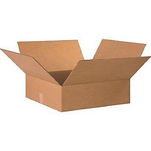 Corrugated Cardboard Flat Shipping Storage Boxes 20&#034; x 20&#034; x 6&#034; (Bundle of 15)