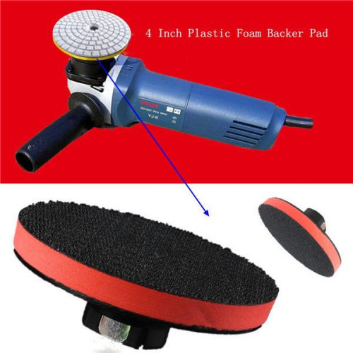 4 Inch Plastic Thread Foam Backer Pad For Diamond Polishing Pads Stone Polish