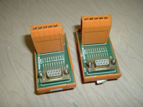 LOT OF 2 Weidmuller Terminal Block Adapter Module RS 910641/67  26572 INTERFACE