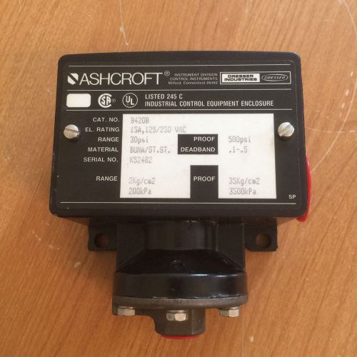 New Ashcroft B420B 30psi Pressure Switch