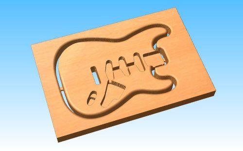 CNC Router Make your own GUITAR with ASPIRE or Artcam