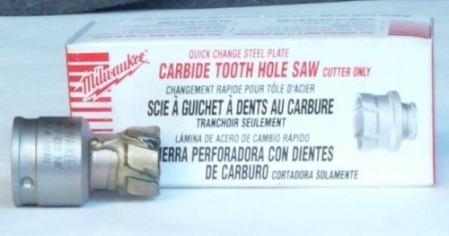 MILWAUKEE - 3/4&#034; 19mm CARBIDE TOOTH HOLE SAW Cutter  Brand New Box  49-57-8203