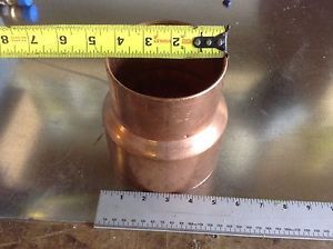 5&#034; x 4&#034; copper fitting  reducer coupling..fits over 5-1/8&#034;x4-1/8&#034; pipe for sale